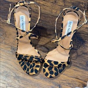 Steve Madden leopard heels